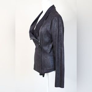 Calvin Klein Distressed Draped Lapel Jacket
